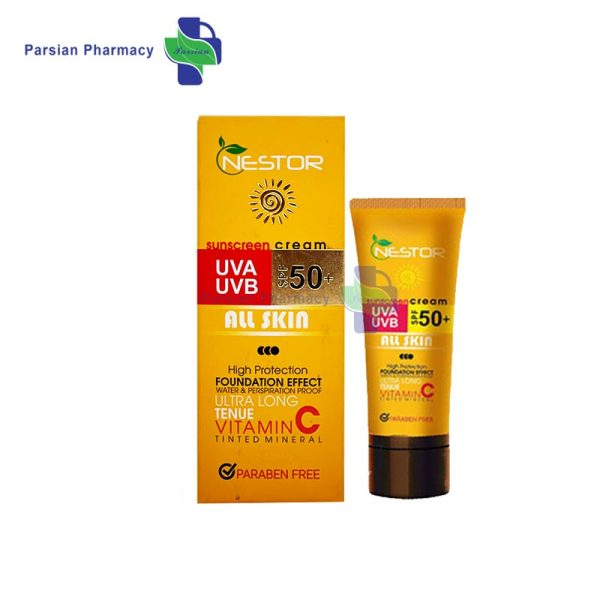 کرم ضد آفتاب انواع پوست نستور SPF50