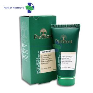 کرم ضد آفتاب رنگی بژ روشن SPF50 پلزنت