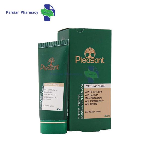 کرم ضد آفتاب رنگی SPF50 پلزنت
