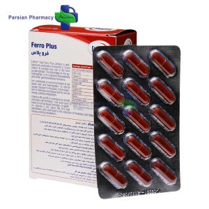 خانه 33 کپسول آهن یوروویتال مدل Ferro Plus بسته 60 عددی